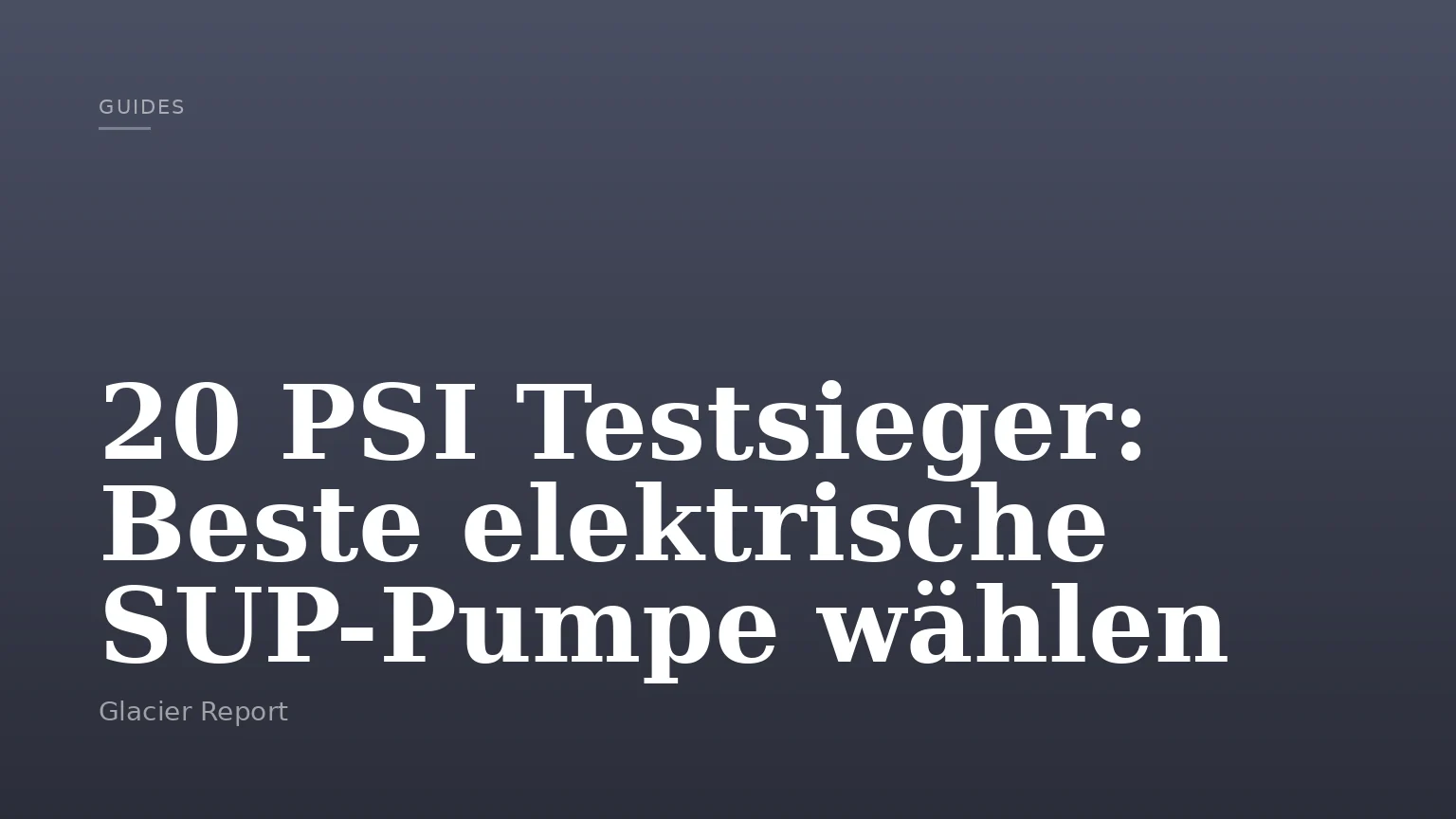 20 PSI Testsieger: Beste elektrische SUP-Pumpe wählen