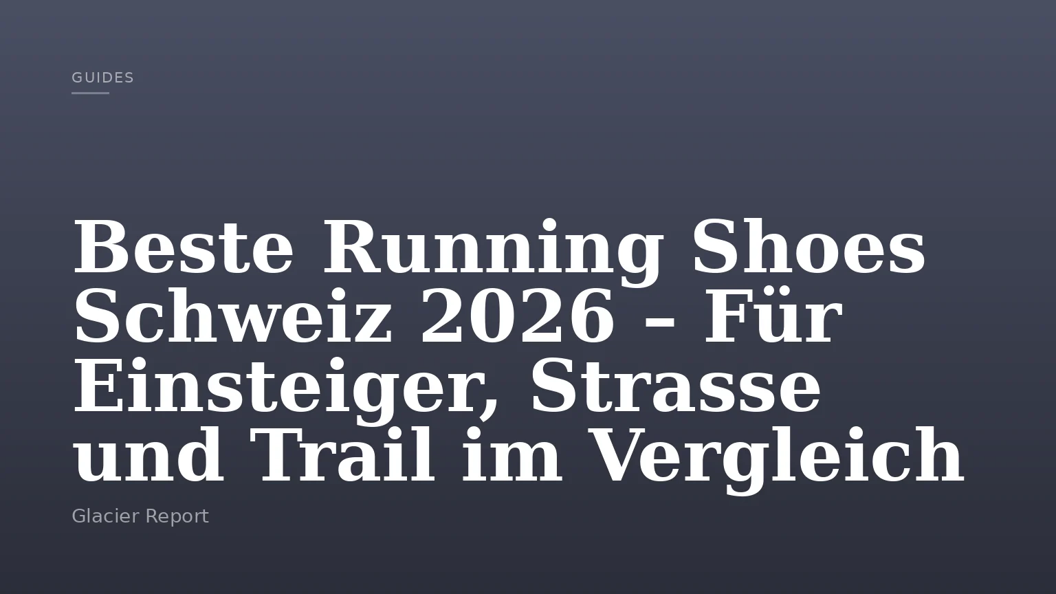 Beste Running Shoes Schweiz 2026 – Für Einsteiger, Strasse und Trail im Vergleich
