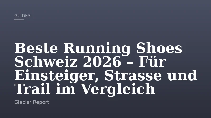 Beste Running Shoes Schweiz 2026 – Für Einsteiger, Strasse und Trail im Vergleich