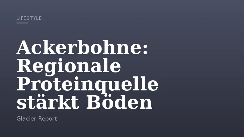Ackerbohne: Regionale Proteinquelle stärkt Böden