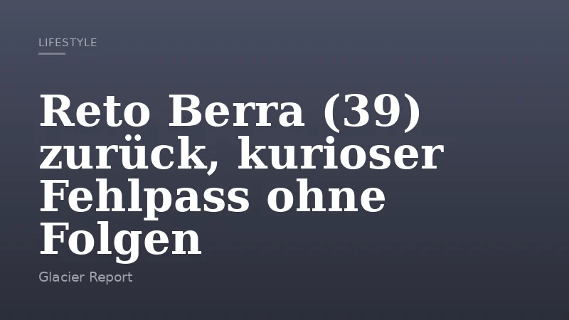 Reto Berra (39) zurück, kurioser Fehlpass ohne Folgen