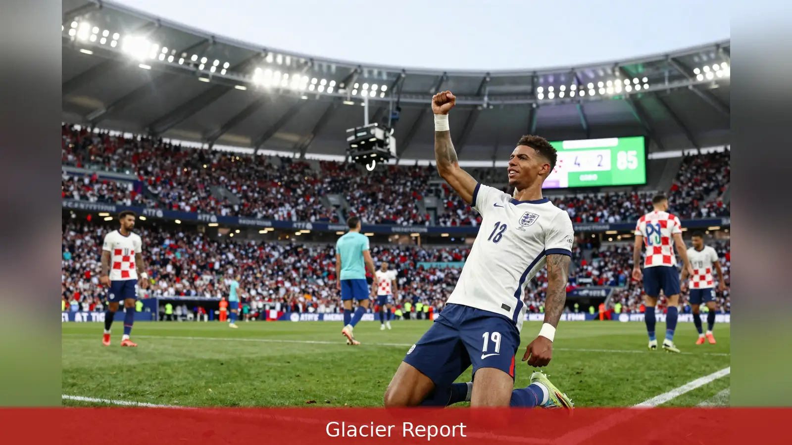 England 4:2 gegen Kroatien, Rashford trifft in Minute 85
