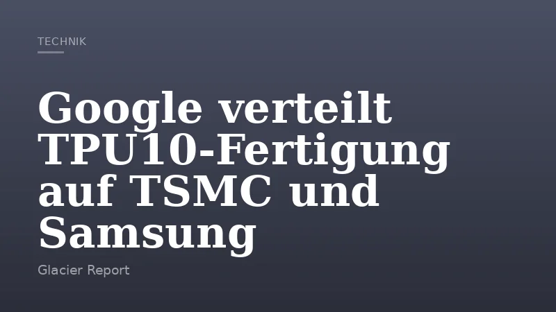 Google verteilt TPU10-Fertigung auf TSMC und Samsung