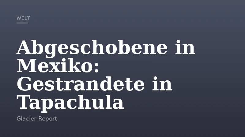 Abgeschobene in Mexiko: Gestrandete in Tapachula