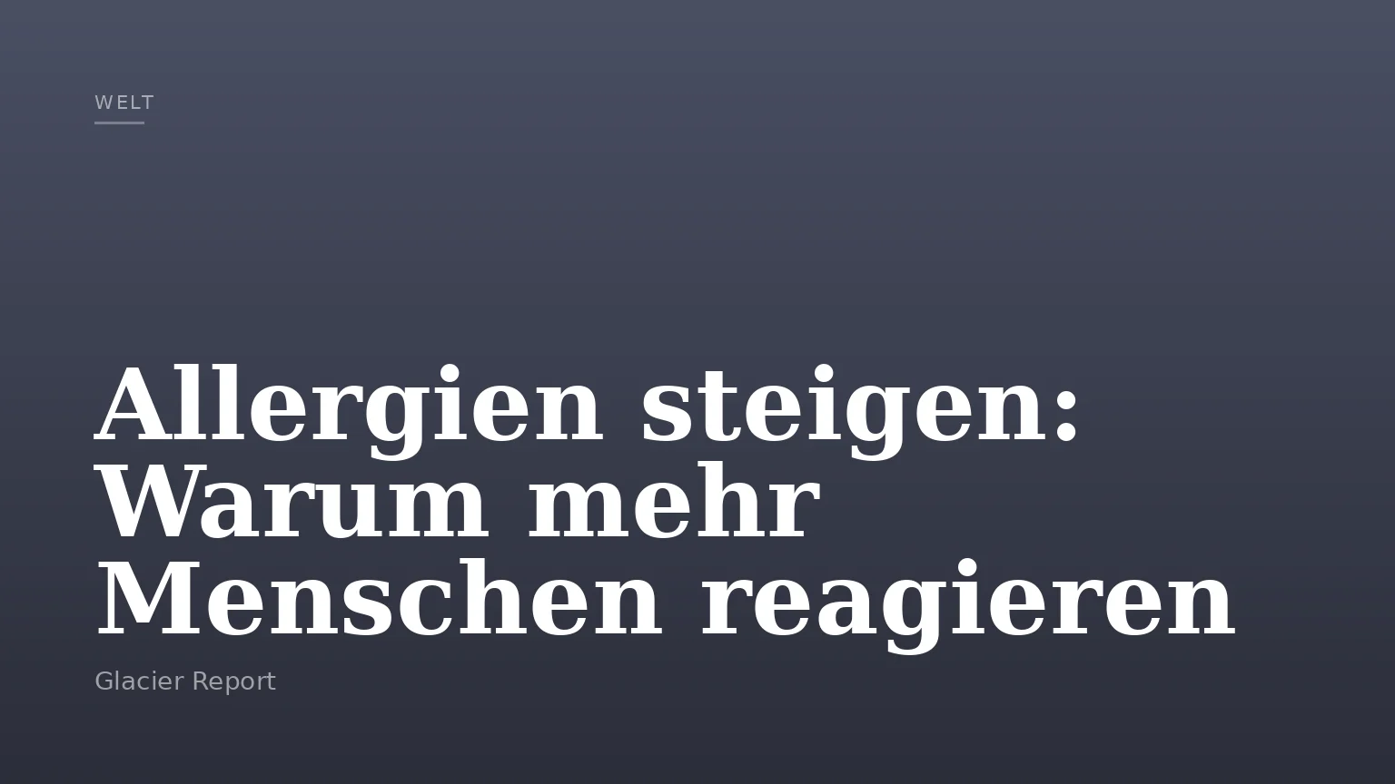 Allergien steigen: Warum mehr Menschen reagieren