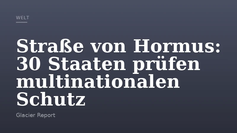 Straße von Hormus: 30 Staaten prüfen multinationalen Schutz
